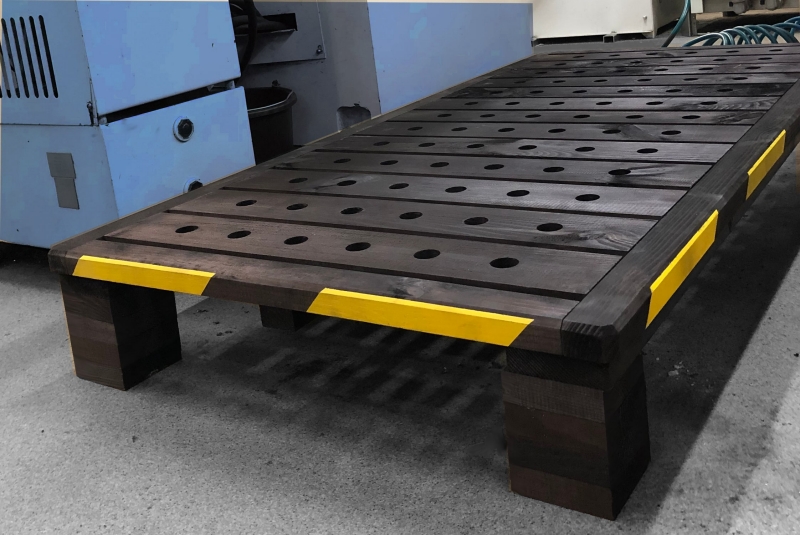 wooden machine platforms